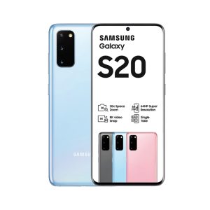 Samsung galaxy S20 in Light Blue