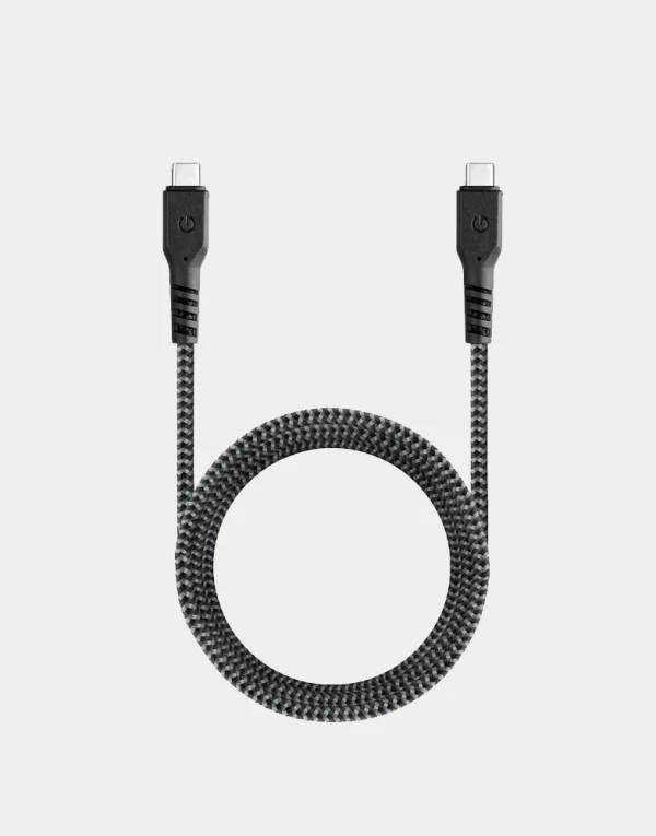 Energea FibraTough USB-C to USB-C Cable - Black