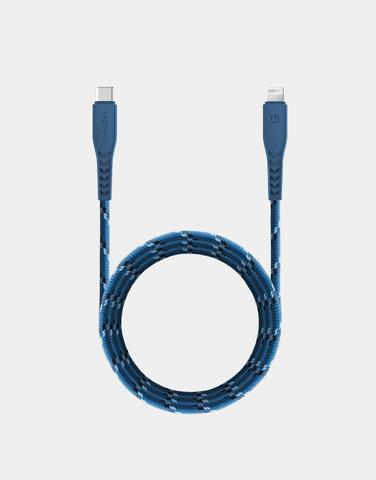 NyloFlex Cable USB-C - Lightning-blue
