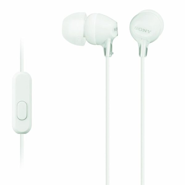 SONY-MDR-EX15AP-Earphones-with-Mic-in-white