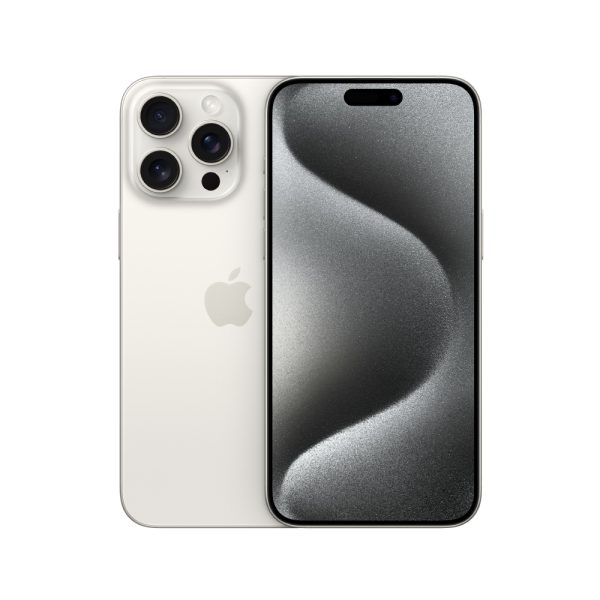 Apple iPhone 15 pro Max in White Titanium