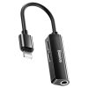 BASEUS L52 3-in-1 Male iOS to Dual iOS and 3.5mm Female Audio and Charge Adapter