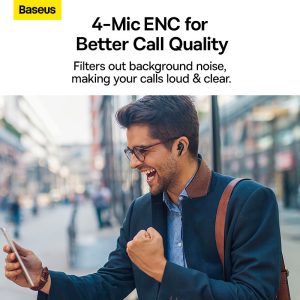 Baseus MZ10 Bowie Series True Wireless Earphones - 4-Mic ENC for better calls